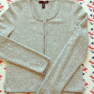 Aqua Brand Cashmere & Sequin Cardigan